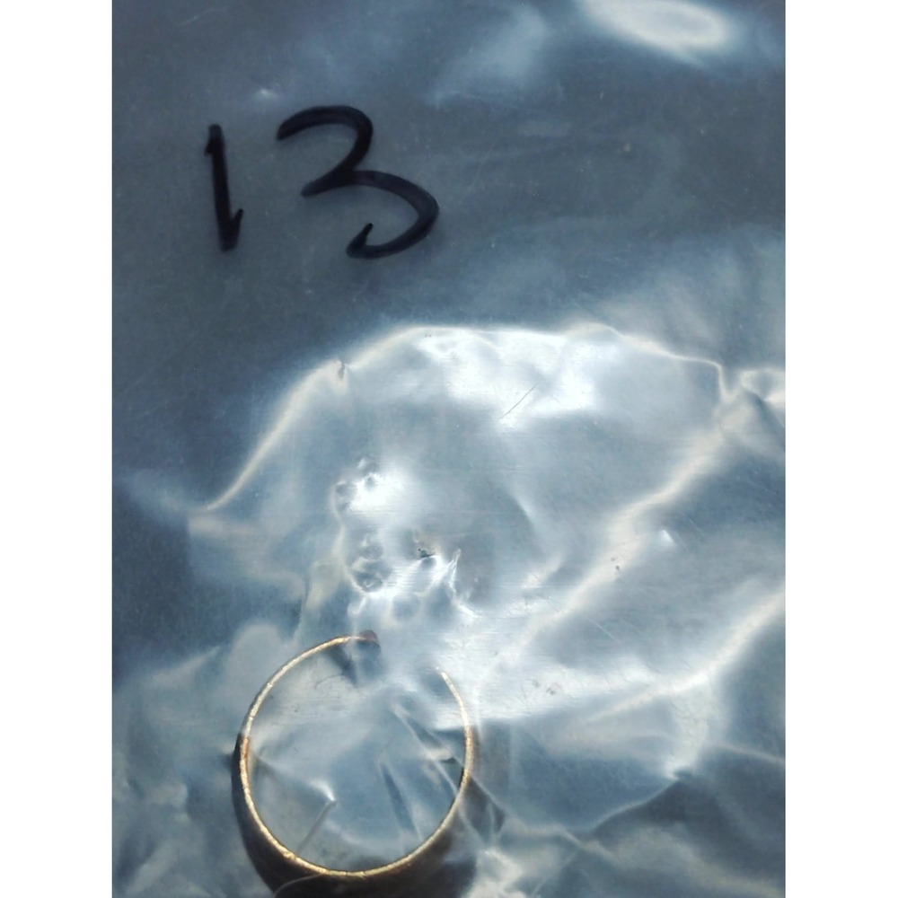 Gold Tone Engraved Cuff Toe Ring Milgrain Edge Adjustable Open Band Unisex